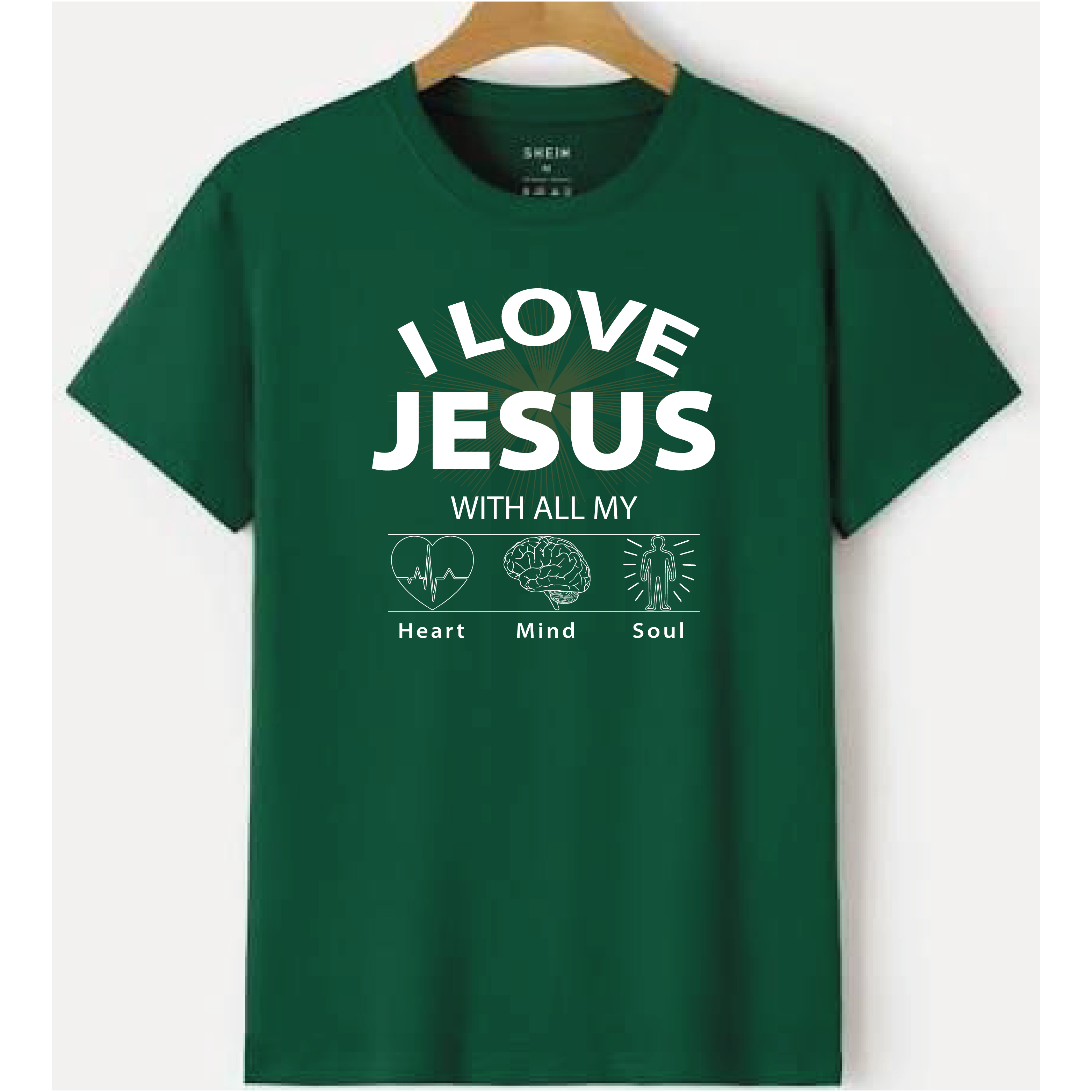 I LOVE JESUS WITH ALL MY HEART, MIND & SOUL T-shirt
