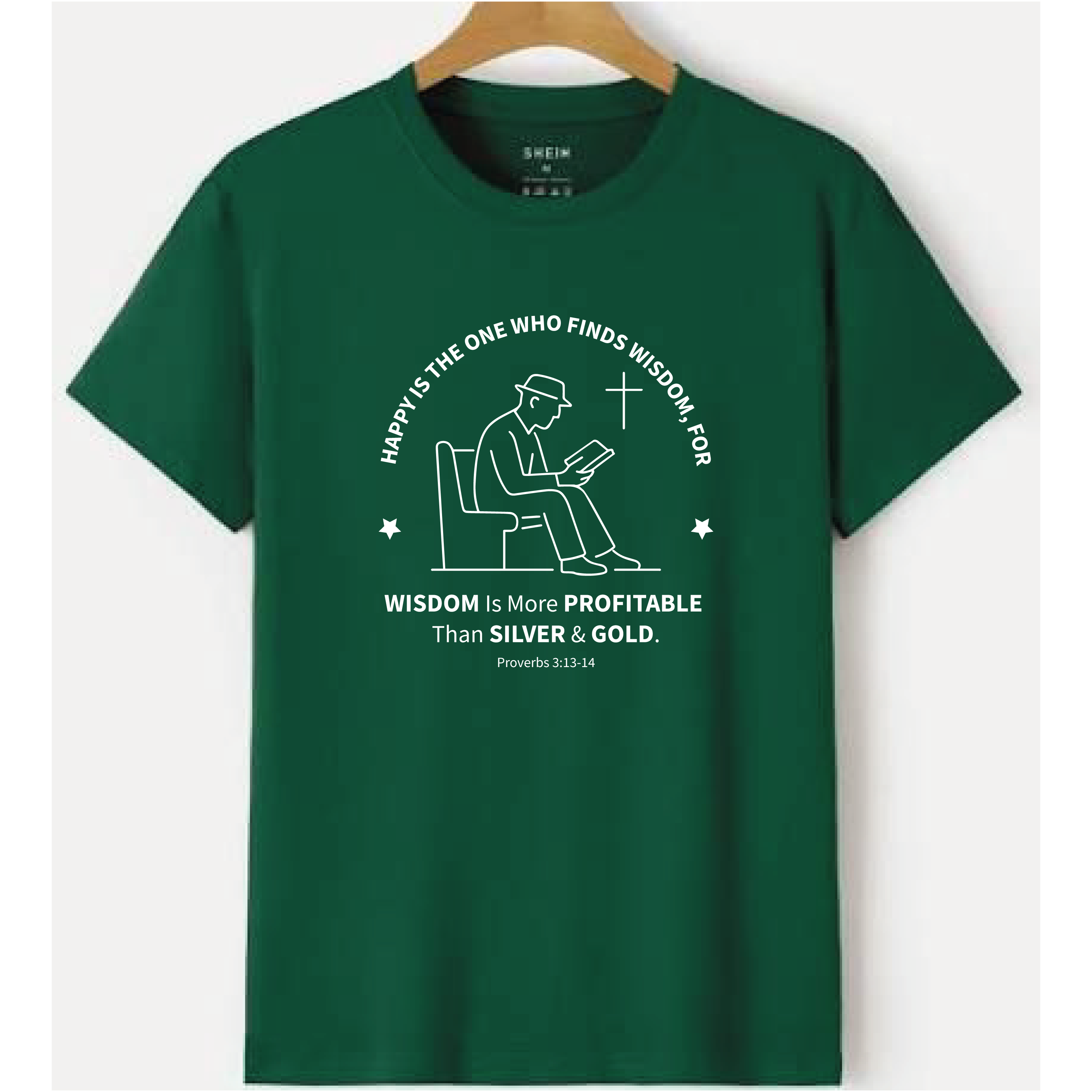 HAPPY IS THE MAN WHO FINDS WISDOM T-shirt
